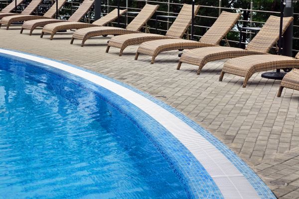 Poolside Hardscaping in Lynnwood